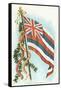 Hawaiian Flag and Leis-null-Framed Stretched Canvas