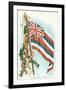 Hawaiian Flag and Leis-null-Framed Art Print