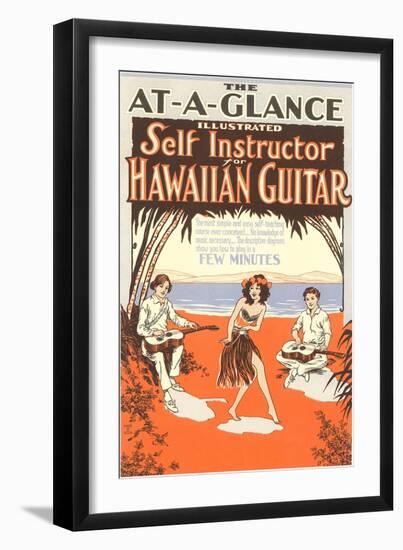 Hawaiian Guitar Instructions-null-Framed Art Print