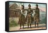 Hawaiian Hula Dancers-null-Framed Stretched Canvas