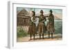 Hawaiian Hula Dancers-null-Framed Art Print