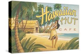 Hawaiian Hut Cafe-Kerne Erickson-Stretched Canvas