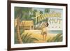 Hawaiian Hut Cafe-Kerne Erickson-Framed Premium Giclee Print