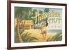 Hawaiian Hut Cafe-Kerne Erickson-Framed Premium Giclee Print