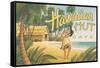 Hawaiian Hut Cafe-Kerne Erickson-Framed Stretched Canvas