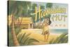 Hawaiian Hut Cafe-Kerne Erickson-Stretched Canvas