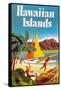 Hawaiian Islands Poster-null-Framed Stretched Canvas