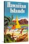 Hawaiian Islands Poster-null-Stretched Canvas