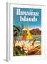 Hawaiian Islands Poster-null-Framed Art Print