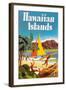 Hawaiian Islands Poster-null-Framed Art Print