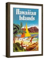 Hawaiian Islands Poster-null-Framed Art Print