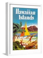 Hawaiian Islands Poster-null-Framed Art Print