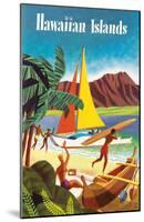 Hawaiian Islands-Pacifica Island Art-Mounted Art Print