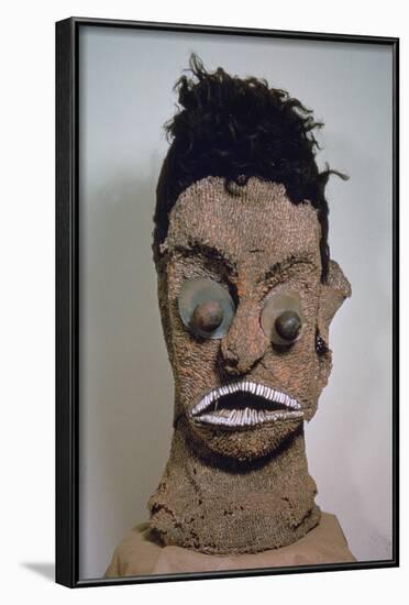 Hawaiian Mask with Human Hair-null-Framed Photographic Print