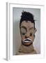 Hawaiian Mask with Human Hair-null-Framed Photographic Print
