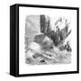 Hawaiian Men Surfing Using Wooden Boards, C1895-null-Framed Stretched Canvas