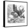 Hawaiian Men Surfing Using Wooden Boards, C1895-null-Framed Stretched Canvas