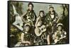 Hawaiian Music Girls-null-Framed Stretched Canvas