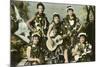 Hawaiian Music Girls-null-Mounted Art Print