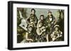 Hawaiian Music Girls-null-Framed Art Print