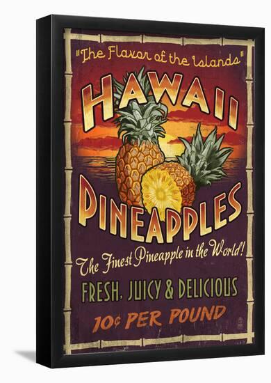 Hawaiian Pineapple-null-Framed Poster