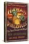 Hawaiian Pineapple-Lantern Press-Stretched Canvas