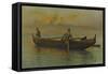 Hawaiian's Canoe, Kaneohe Bay, 1915-A. R. Gurrey Jr.-Framed Stretched Canvas