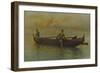 Hawaiian's Canoe, Kaneohe Bay, 1915-A. R. Gurrey Jr.-Framed Giclee Print