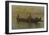 Hawaiian's Canoe, Kaneohe Bay, 1915-A. R. Gurrey Jr.-Framed Giclee Print