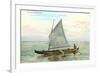 Hawaiian Sailing Canoe-null-Framed Premium Giclee Print