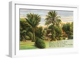 Hawaiian Scene, Poem-null-Framed Art Print