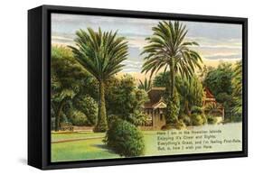 Hawaiian Scene, Poem-null-Framed Stretched Canvas