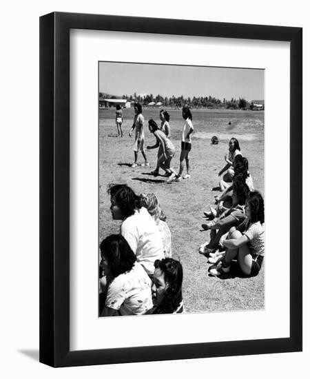 Hawaiian Schoolgirls-null-Framed Photographic Print