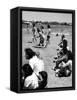 Hawaiian Schoolgirls-null-Framed Stretched Canvas