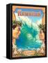 Hawaiian Surfers-Kerne Erickson-Framed Stretched Canvas