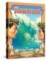Hawaiian Surfers-Kerne Erickson-Stretched Canvas
