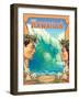 Hawaiian Surfers-Kerne Erickson-Framed Art Print