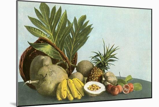 Hawaiian Tropical Fruits-null-Mounted Art Print