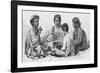 Hawaiian Women & Child Eating Poi-Kean Collection-Framed Photographic Print