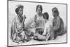 Hawaiian Women & Child Eating Poi-Kean Collection-Mounted Photographic Print