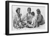 Hawaiian Women & Child Eating Poi-Kean Collection-Framed Photographic Print