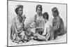 Hawaiian Women & Child Eating Poi-Kean Collection-Mounted Photographic Print