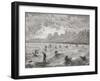 Hawaiians Surfing, Illustration from 'The World in the Hands', Engraved by Charles Barbant…-Édouard Riou-Framed Giclee Print