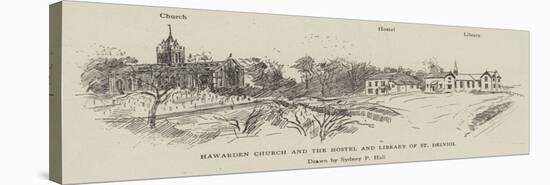 Hawarden Church and the Hostel and Library of St Deiniol-Sydney Prior Hall-Stretched Canvas