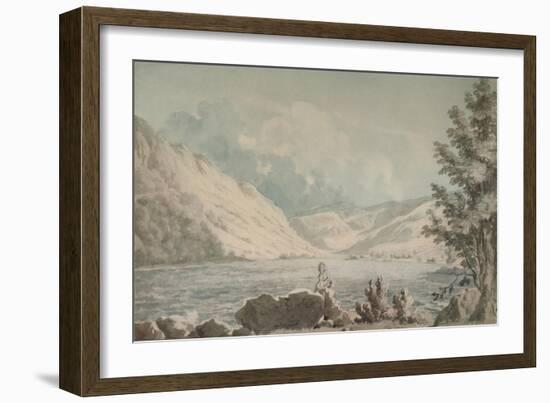 'Hawes Water, Westmorland', c1790, (1935)-Edward Dayes-Framed Giclee Print