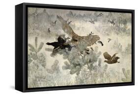 Hawk and Black Game, 1884-Bruno Andreas Liljefors-Framed Stretched Canvas