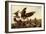 Hawk and Bobwhites-John James Audubon-Framed Giclee Print