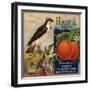 Hawk Brand - Walnut, California - Citrus Crate Label-Lantern Press-Framed Art Print