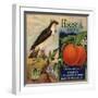 Hawk Brand - Walnut, California - Citrus Crate Label-Lantern Press-Framed Art Print