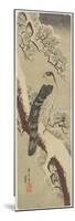 Hawk on Pine Branch, Winter, Early 19th Century-Utagawa Hiroshige-Mounted Premium Giclee Print